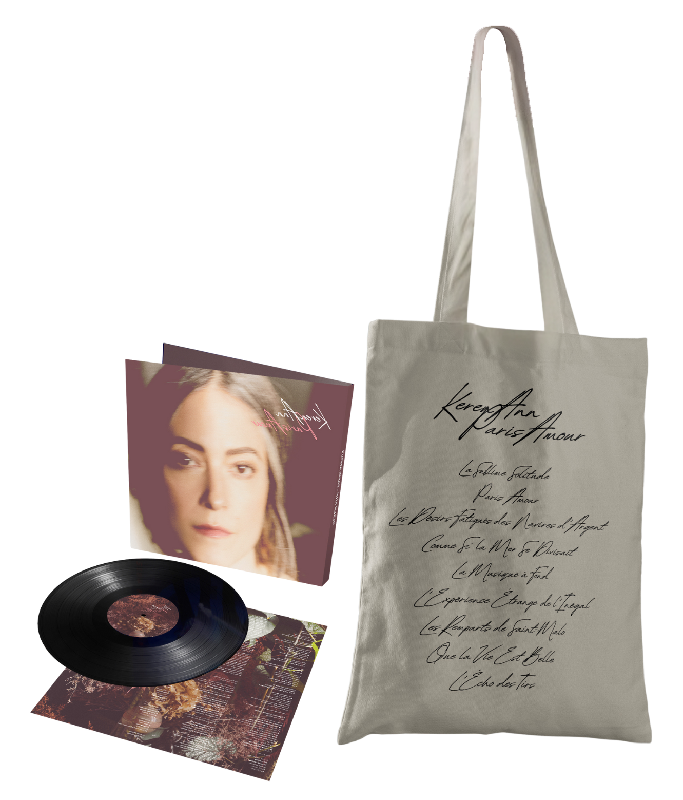 PACK VINYLE + TOTE BAG "PARIS AMOUR"