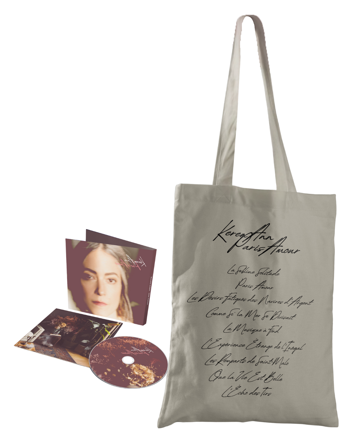 PACK CD + TOTE BAG "PARIS AMOUR"